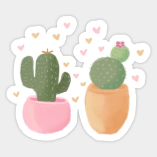 cute cacti Sticker